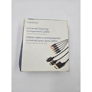 Insignia Universal Gaming Component Cable Xbox 360 PS2 PS3 Wii Black